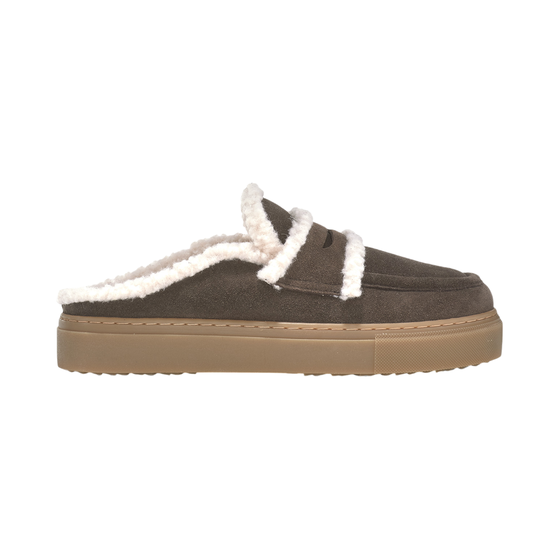 이누이키 여성 진한 브라운 뮬 뮬(INUIKII Women Dark Brown Mules)