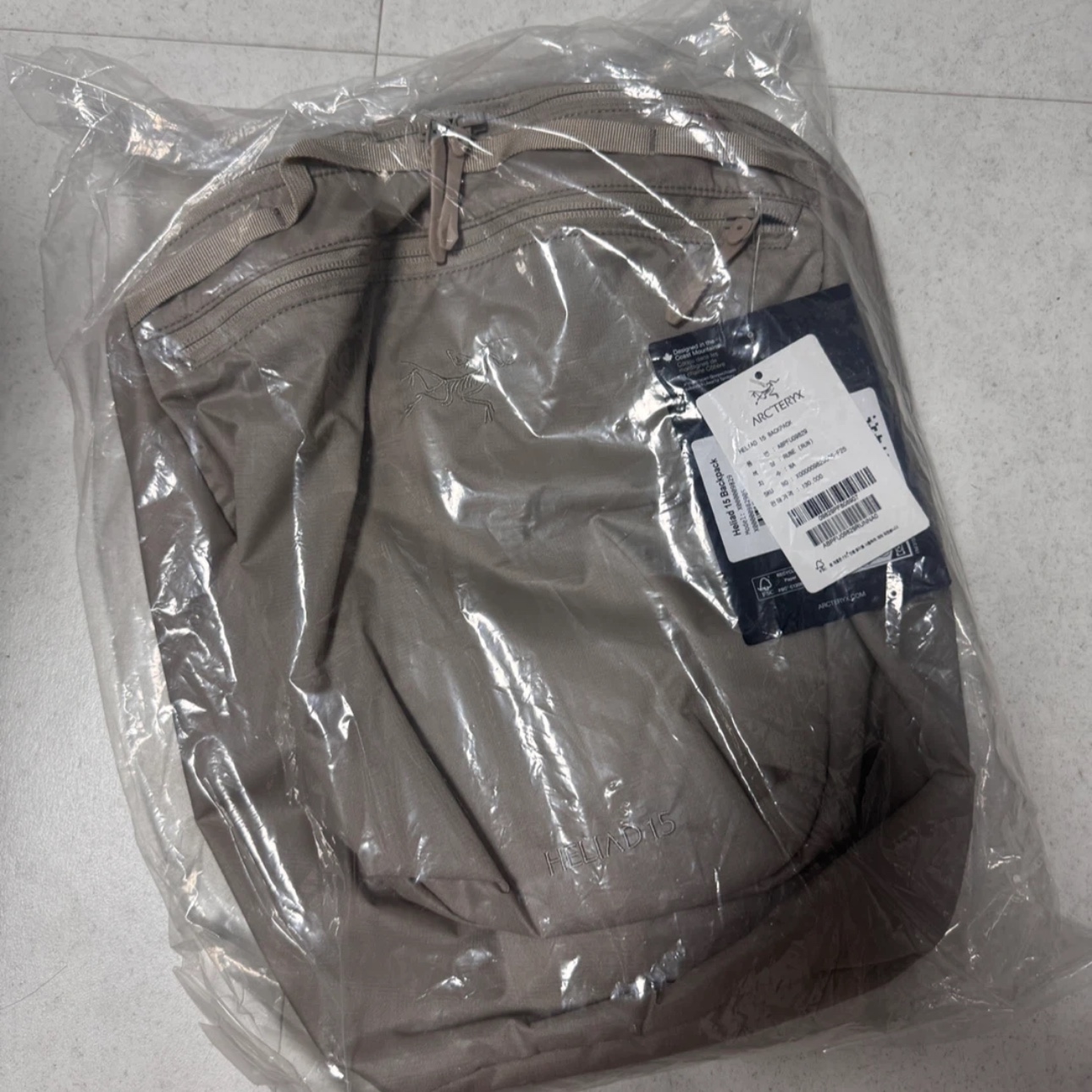 Arc'teryx Heliad 15 Backpack Rune 착용 스타일