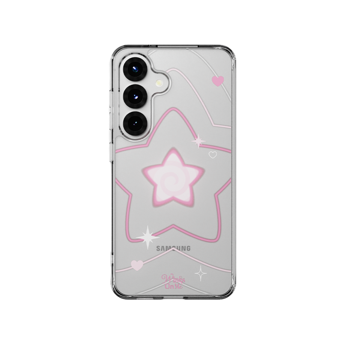 [KREAM 단독] 신지모루 x 모디무드 y2k 이중보호 에어클로 투명 갤럭시 감성 별 날개 케이스 스타스핀