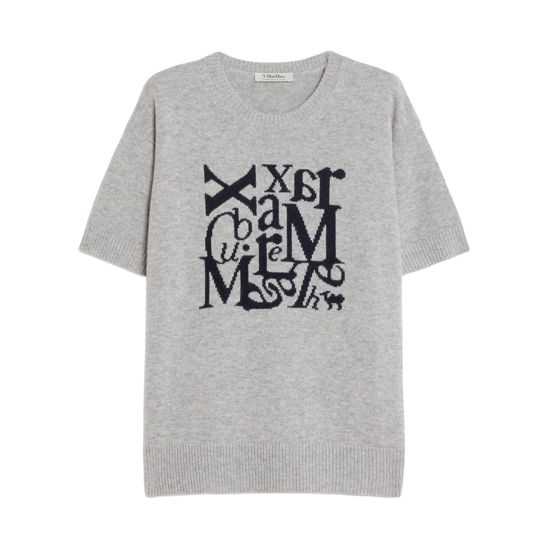 FELICIA-017 (W) S Max Mara Felicia Wool Sweater Medium Grey