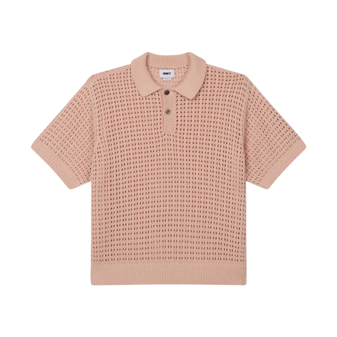 오베이 코디 폴로 티셔츠 페일 핑크(Obey Kody Polo T-Shirt Pale Pink)