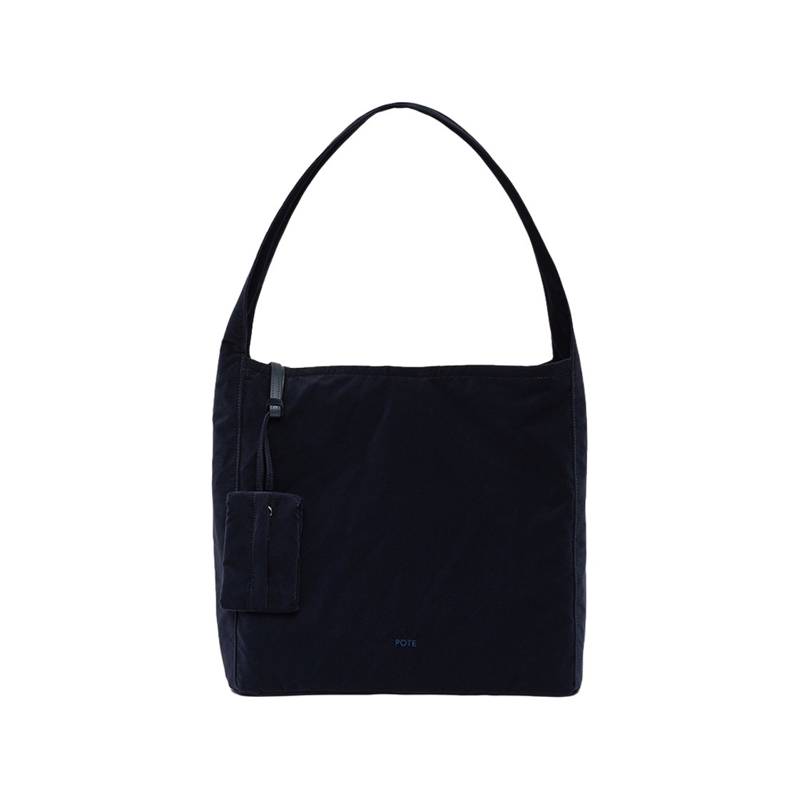포테 0007 레이어드 파우치 호보 백 코듀로이네이비(POTE 0007 Layered Pouch Hobo Bag Corduroy Navy)