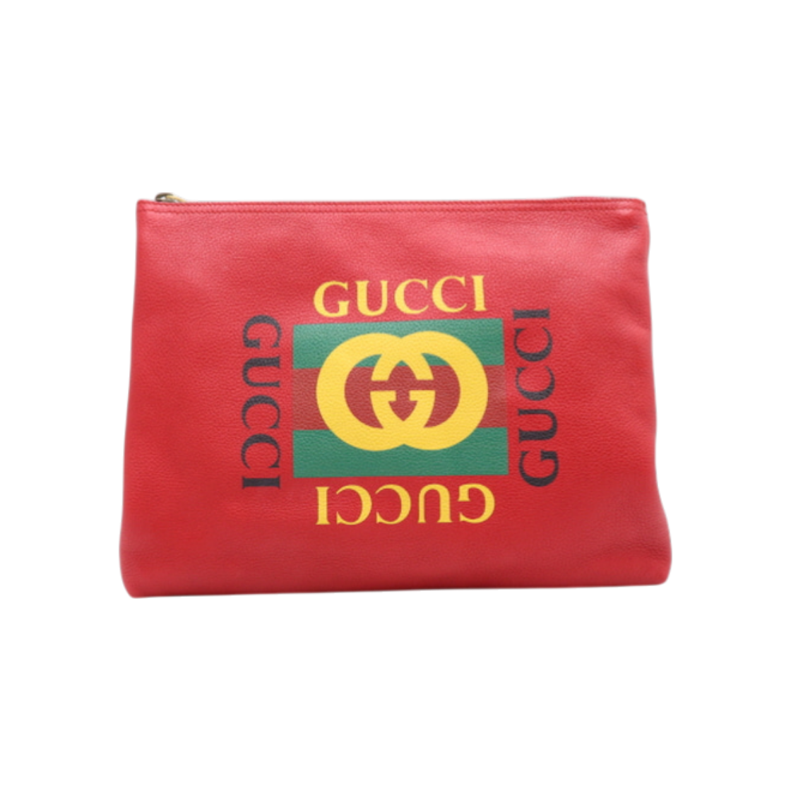 구찌 500981 로고 프린팅 미디엄 포트폴리오 남여공용 클러치백 aa19828(Gucci Logo Print Medium Portfolio Unisex Clutch Bag) - 1