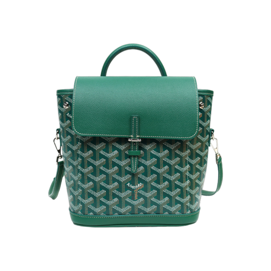ITQJAJ6GE7MT Goyard Mini Green Alphonse Backpack D-A40740