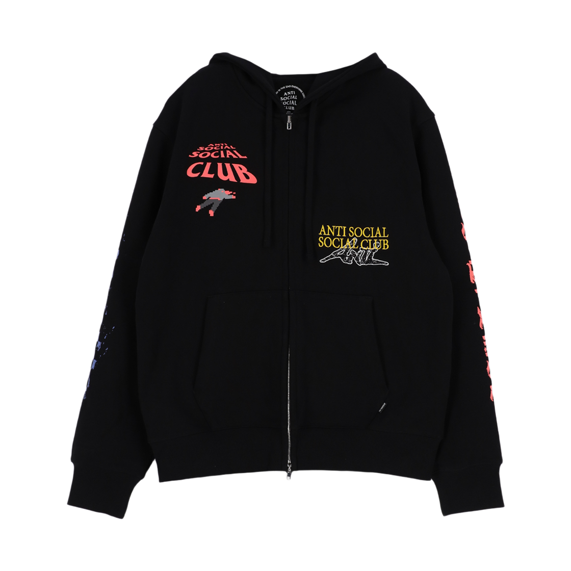 안티소셜소셜클럽 액시던트 후드 집업 블랙(Anti Social Social Club Accident Hood-Zip/BLACK)