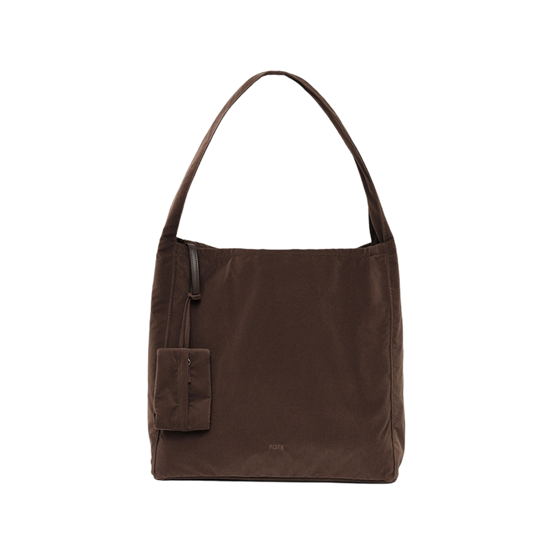 포테 0007 레이어드 파우치 호보 백 코듀로이브라운(POTE 0007 Layered Pouch Hobo Bag Corduroy Brown) - 1