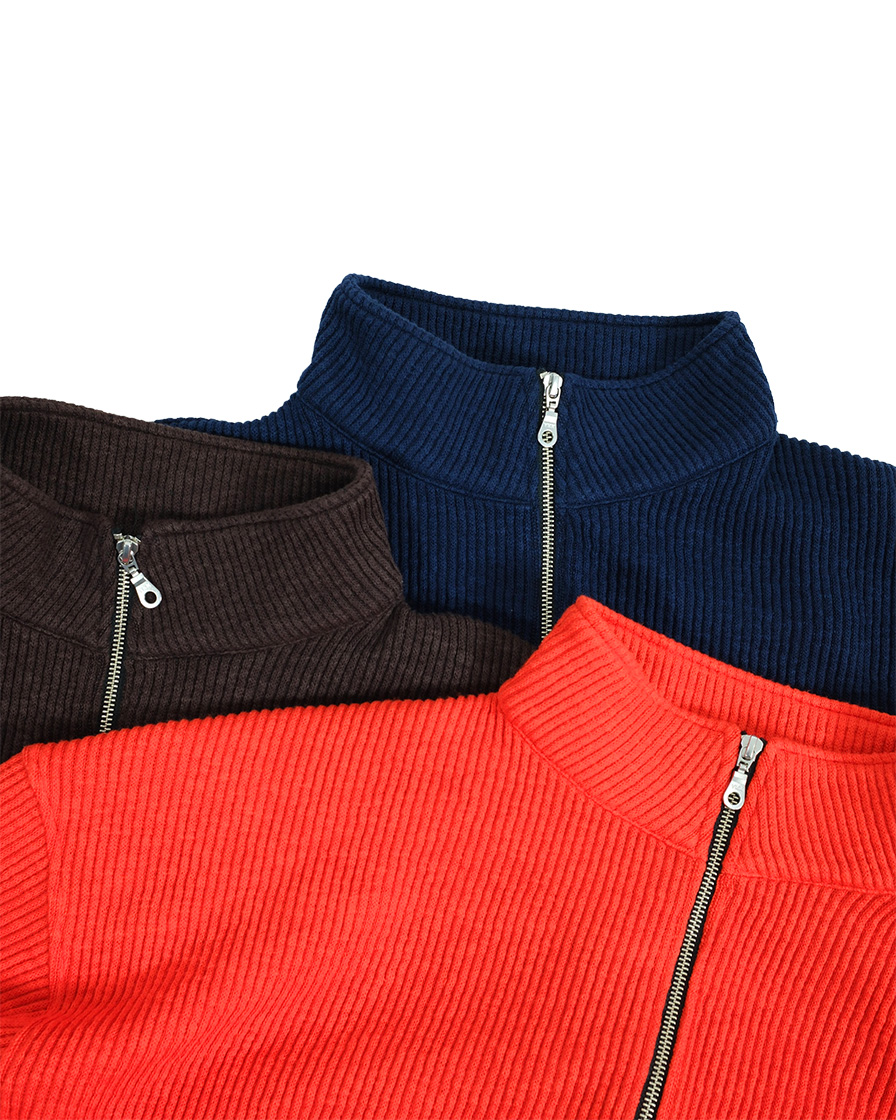 논노드 하프집 니트 네이비(Nonnod Half Zip Knit Navy) - 2