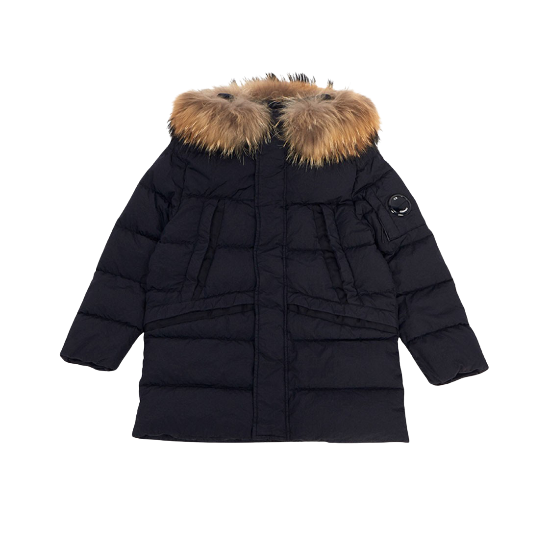 15CKOW013B 005709G 888 [13% 쿠폰] (Kids) C.P. Company U16 M.T.T.N. Goggle Down Parka Total Eclipse Blue - 23FW