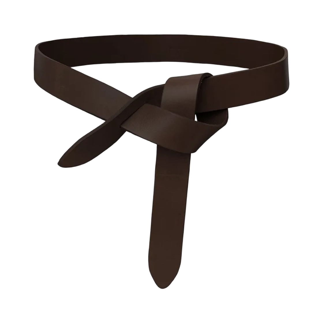 CE011CFA-A3B65A-50CL (W) Isabel Marant Lecce Tie Up Leather Belt Brown - 25FW
