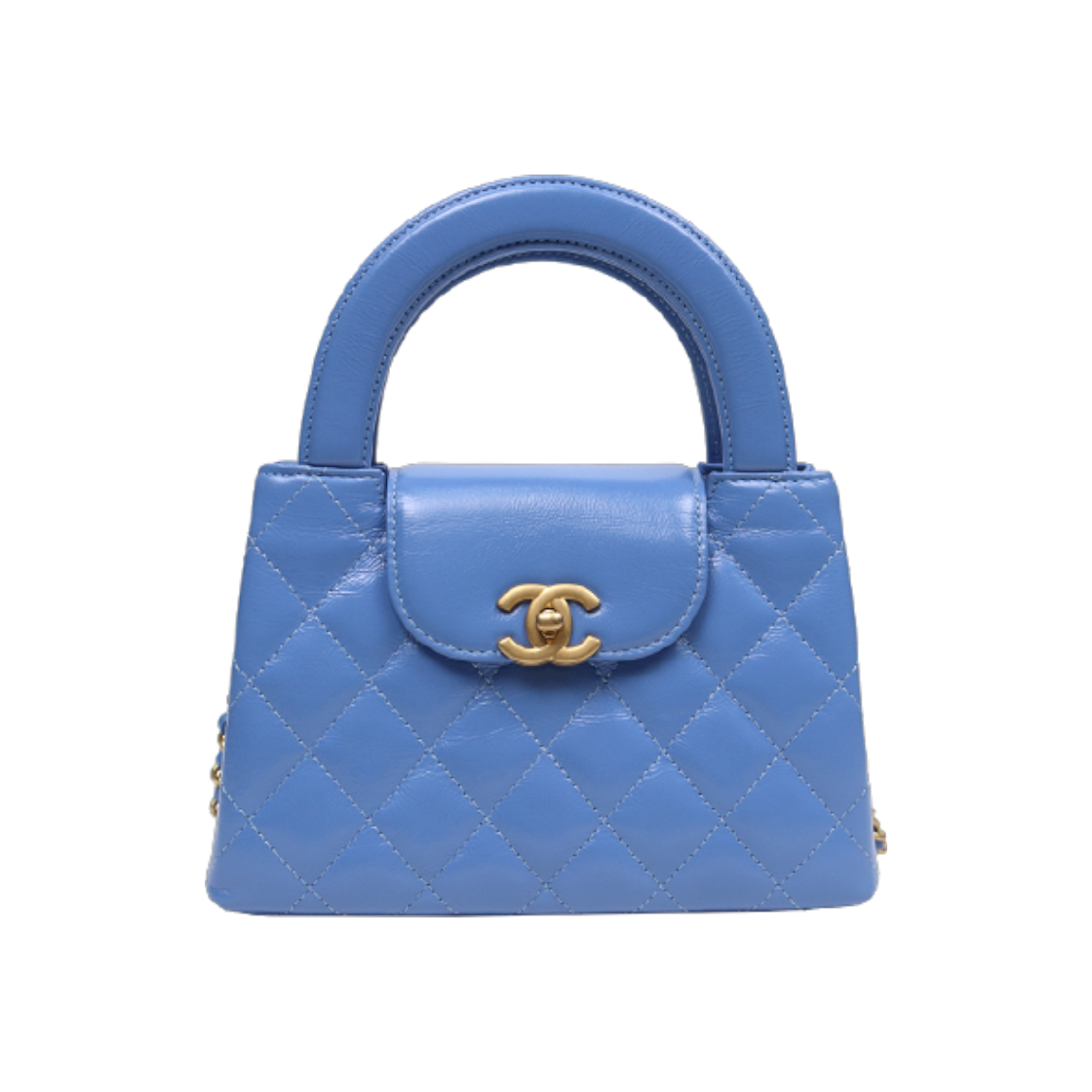 샤넬 스몰 블루 레더 켈리백 D-A40560(Chanel Small Blue Leather Kelly Bag D-A40560)