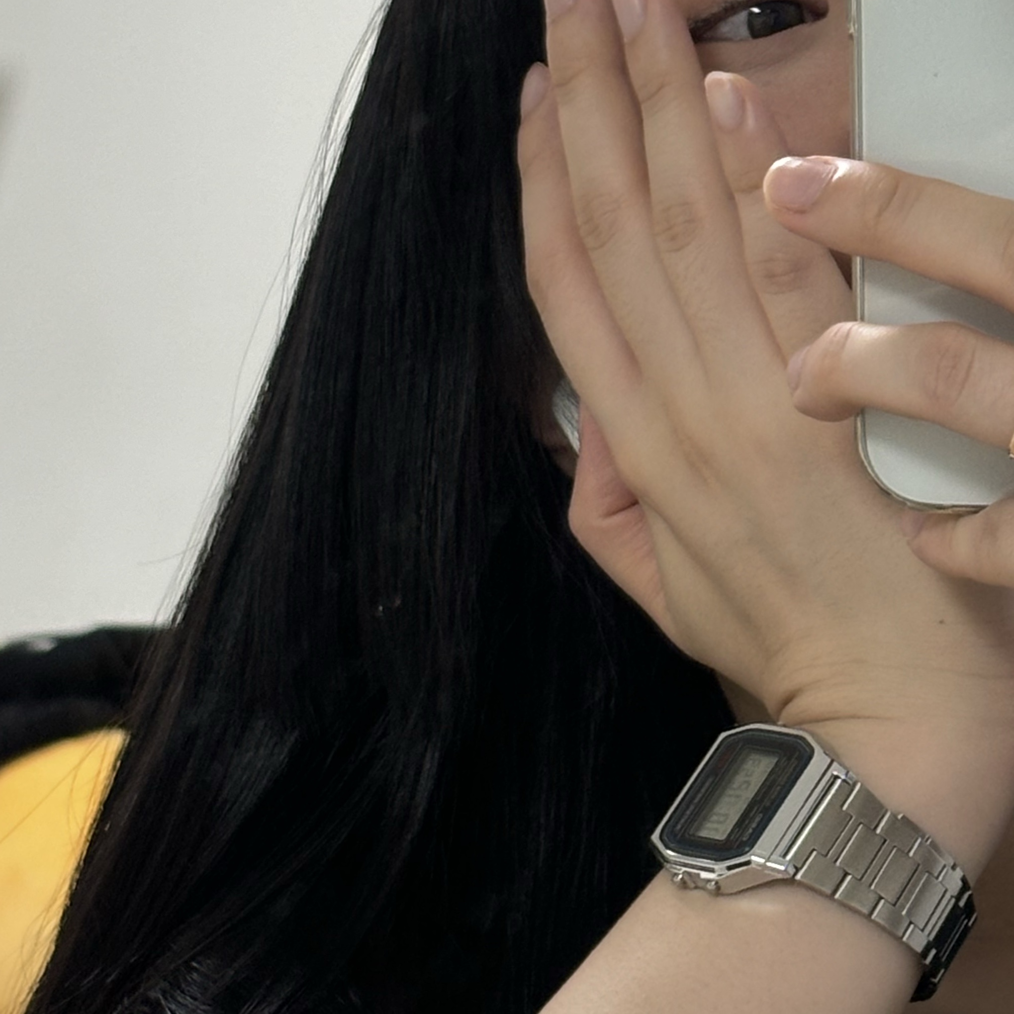 Casio A-158WA-1 착용 스타일