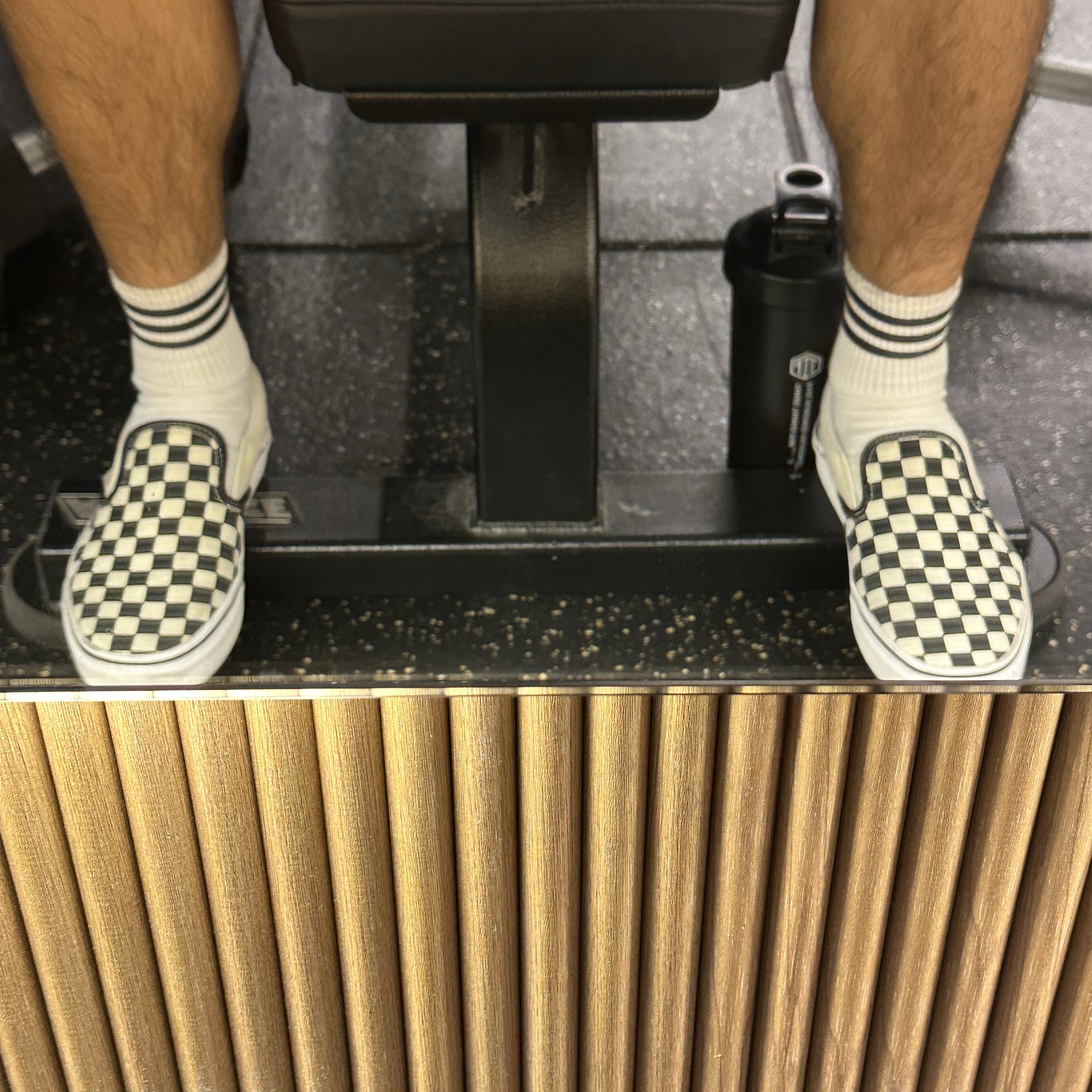 Vans Slip-On Checkerboard 착용 스타일