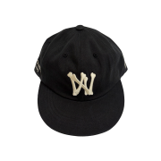 Aoiro 6-Panel Bone A/N Cap Black