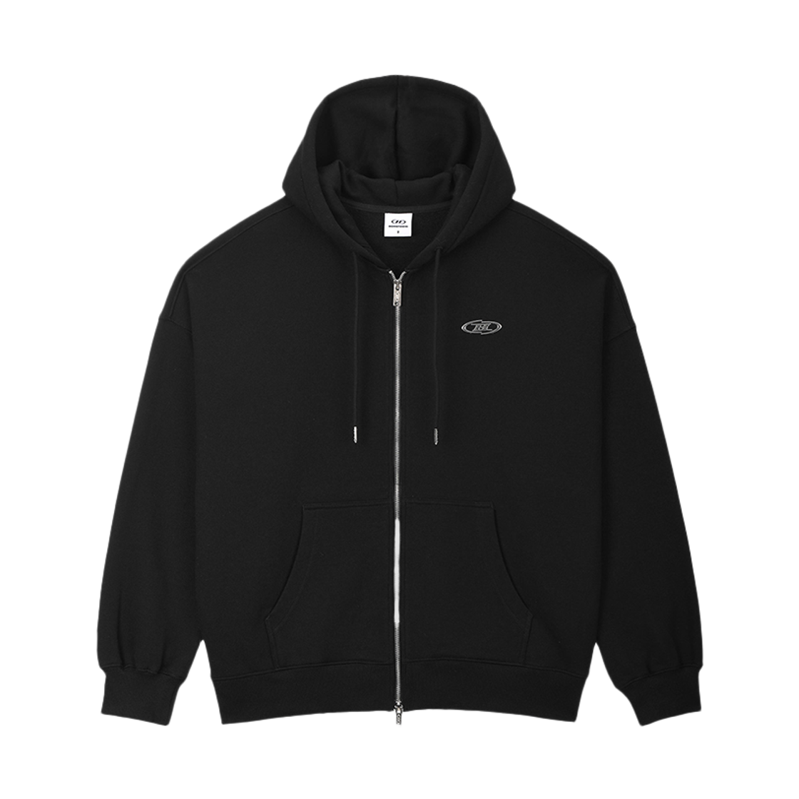 본투윈 크롬 B 플리스 후디 집업 블랙(BORN TO WIN Chrome B Fleece Hoodie Zip-Up Black)