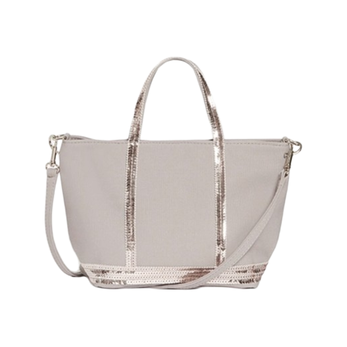 바네사 브루노 캔버스 XS 카바스 토트 쿼츠(Vanessa Bruno Canvas XS Cabas Tote Quartz)