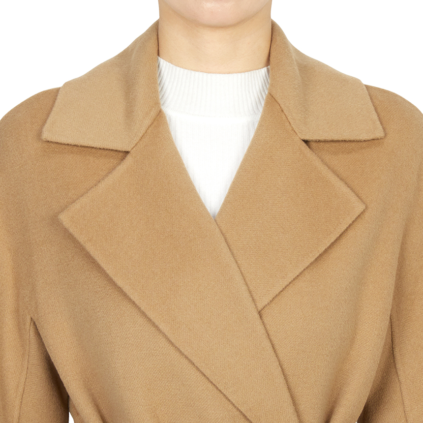 [17% 쿠폰] (W) 막스마라 스튜디오 클레스 버진 울 코트 카멜([17% 쿠폰] (W) Max Mara Studio Cles Virgin Wool Coat Camel) - 5