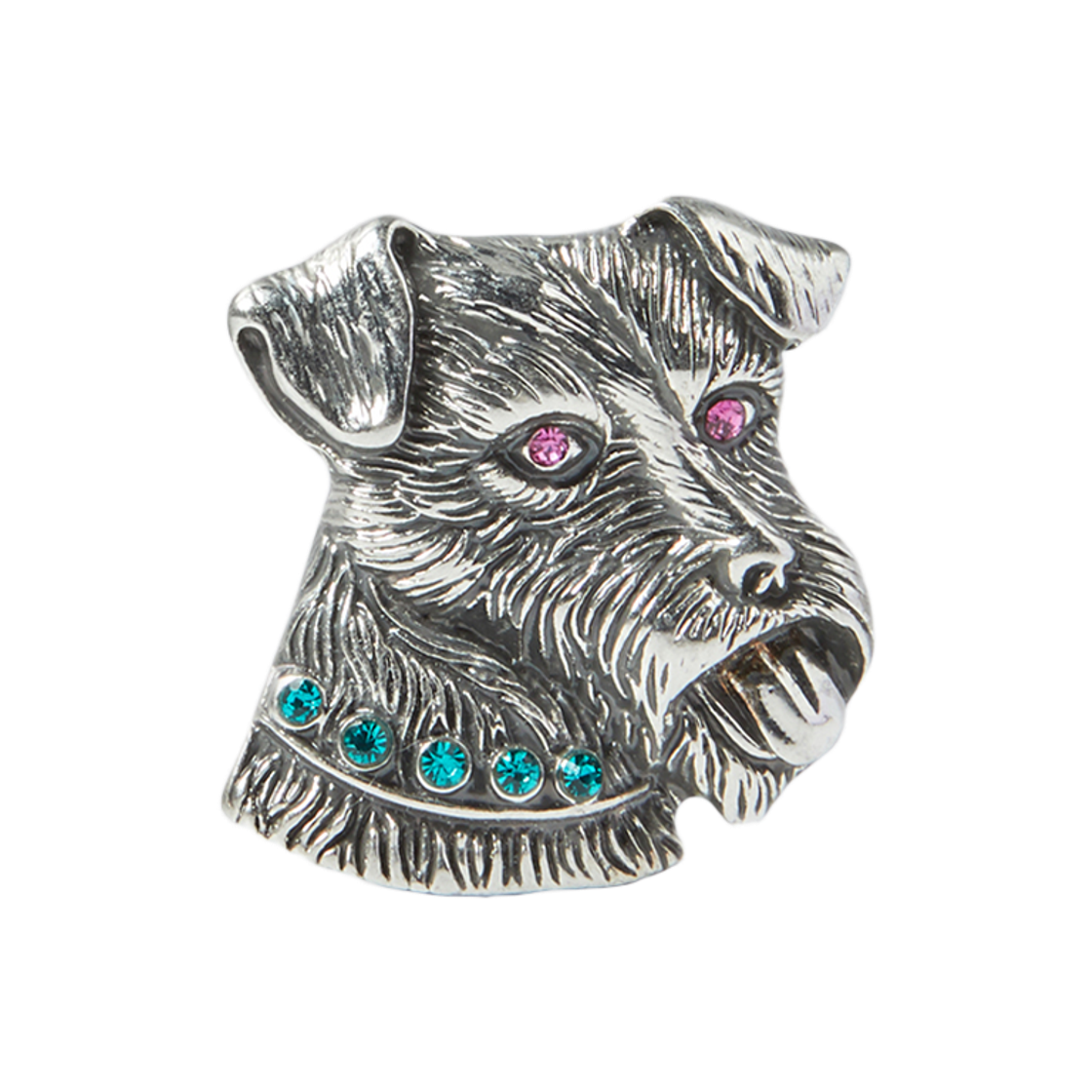 엔 아카이브 빈티지 주얼리 디테일 도그 브로치 실버(N ARCHIVE Vintage Jewel Detail Dog Brooch Silver)