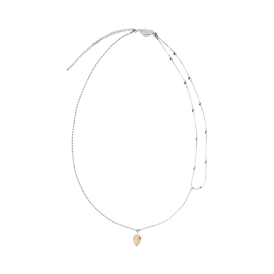 리오므 레이어드 롱 드롭 체인 목걸이 옐로우(Riomeu Layered Long Drop Chain Necklace Yellow)