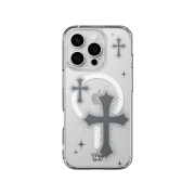 Sinjimoru x Modimood Y2K MagSafe M-Airclo Basic iPhone Aesthetic Star Wing Case Cross Dream