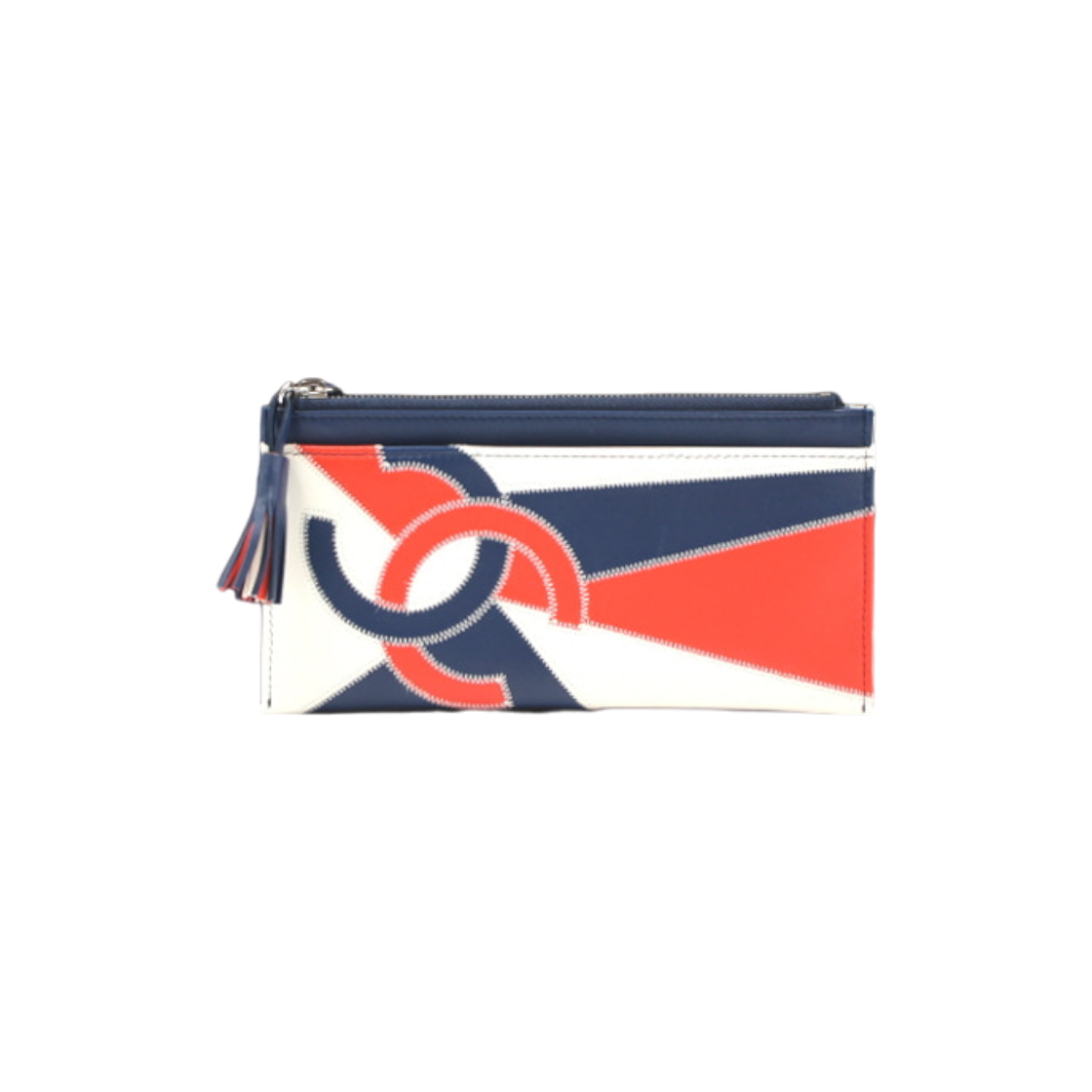 IT5F7D9T6U24 Chanel CC Logo Tassel Long Wallet & Slim Pouch AA19352