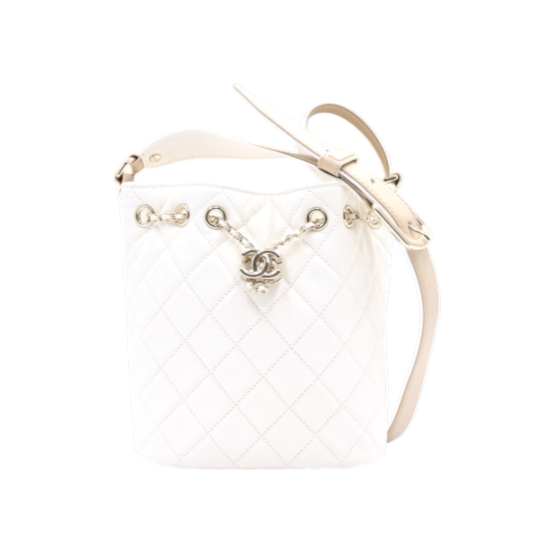 IT2KH86JG5JA Chanel 21 Season Caviar Drawstring Bucket Shoulder Bag & Crossbody