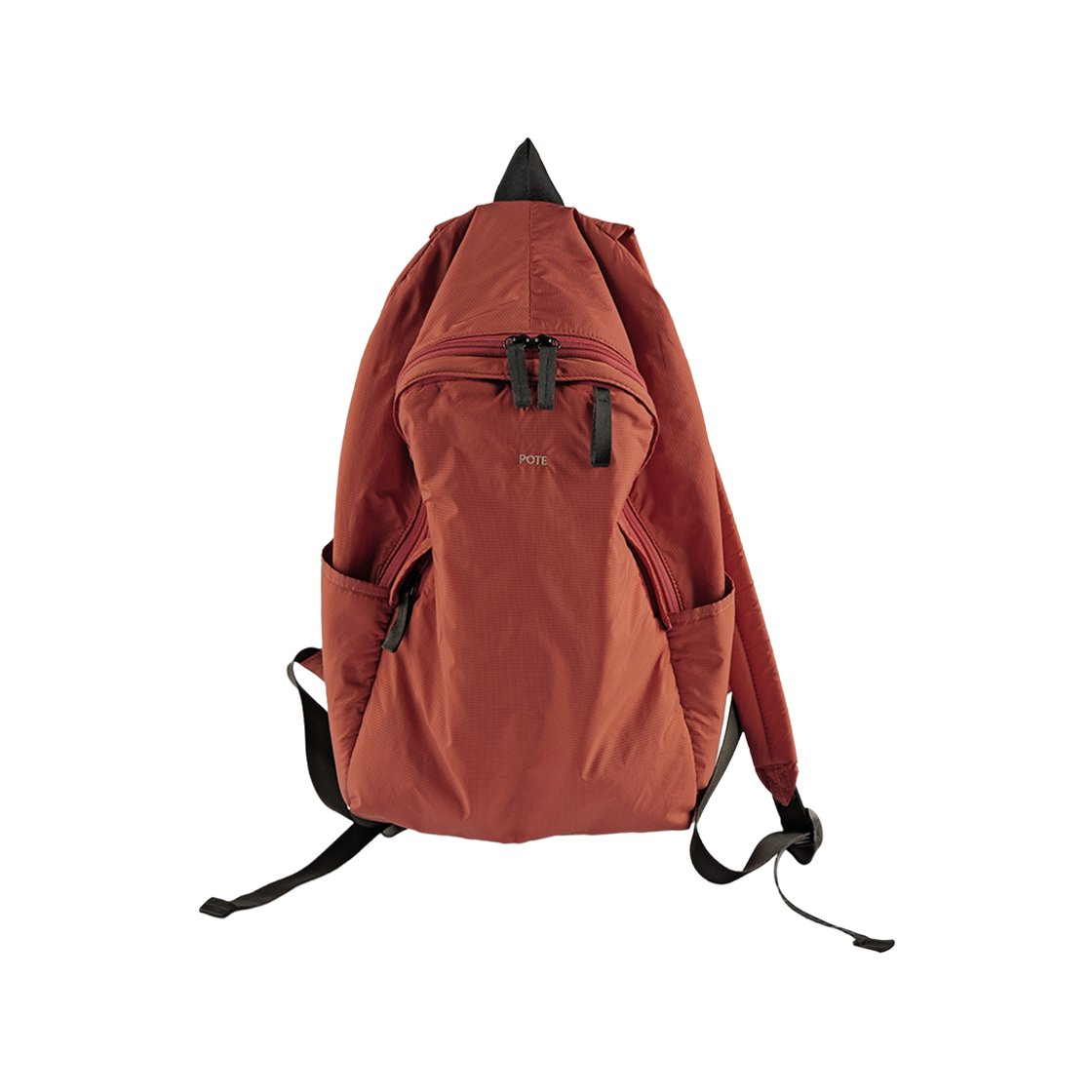 포테 0002 하이드슬롯 클래식 백팩 오젠지브릭(POTE 0002 HideSlot Classic Backpack Orange Brick)