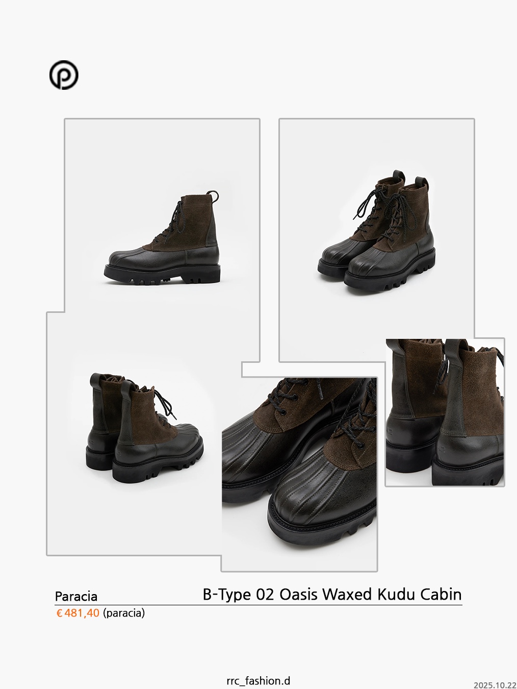 TWOSPC. Got-Field Oatmeal, Dr. Martens x Rick Owens Quad Sole Steel Toe Boots Black 착용 스타일 - 5
