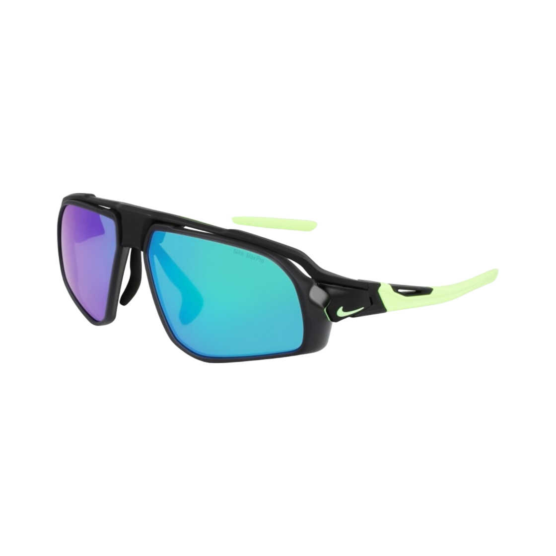 FV2391-010 Nike Fly Free M Sunglasses Black Green Blue Mirror