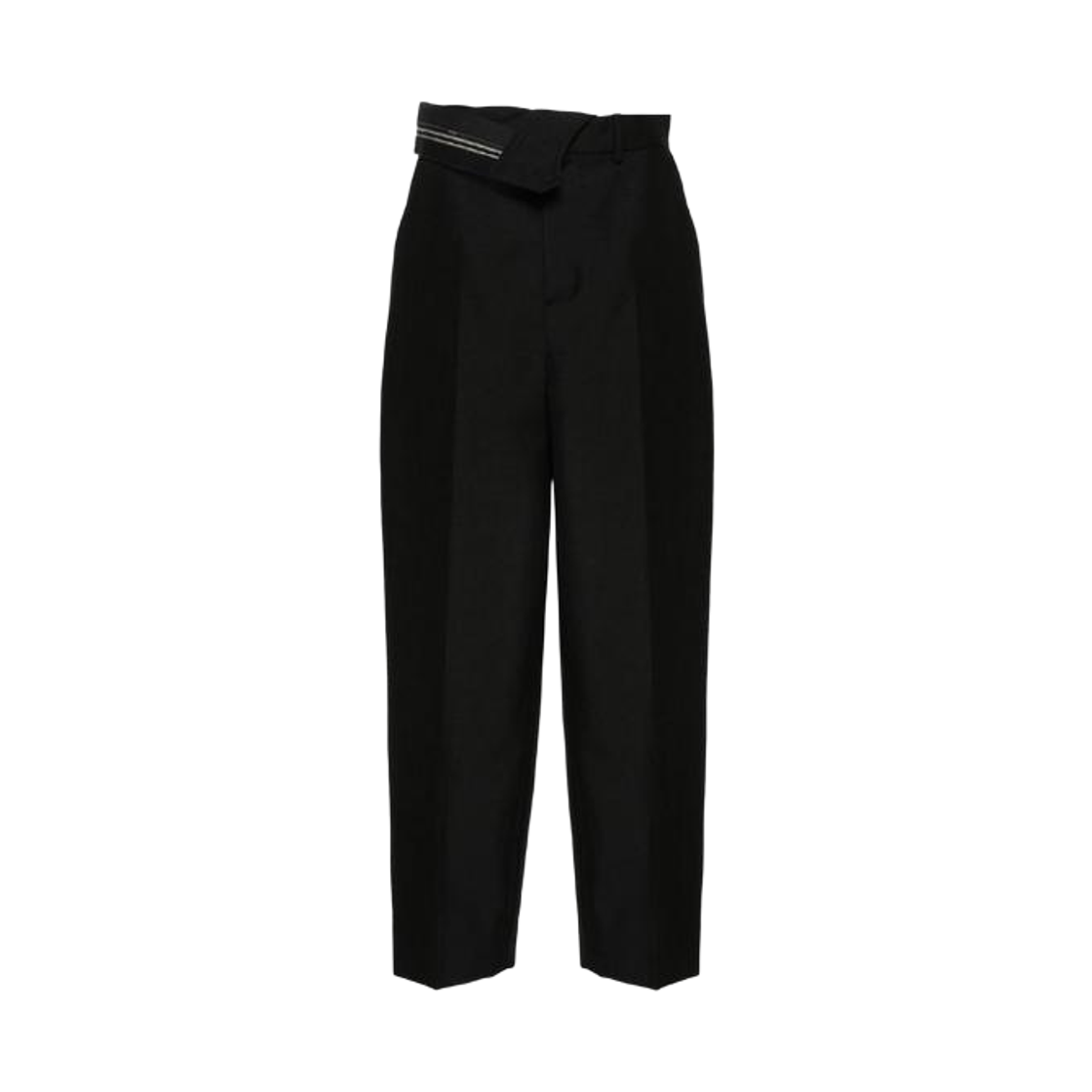 (W) 펜디 울 모헤어 트라우저 블랙((W) Fendi Wool Mohair Trousers Black)