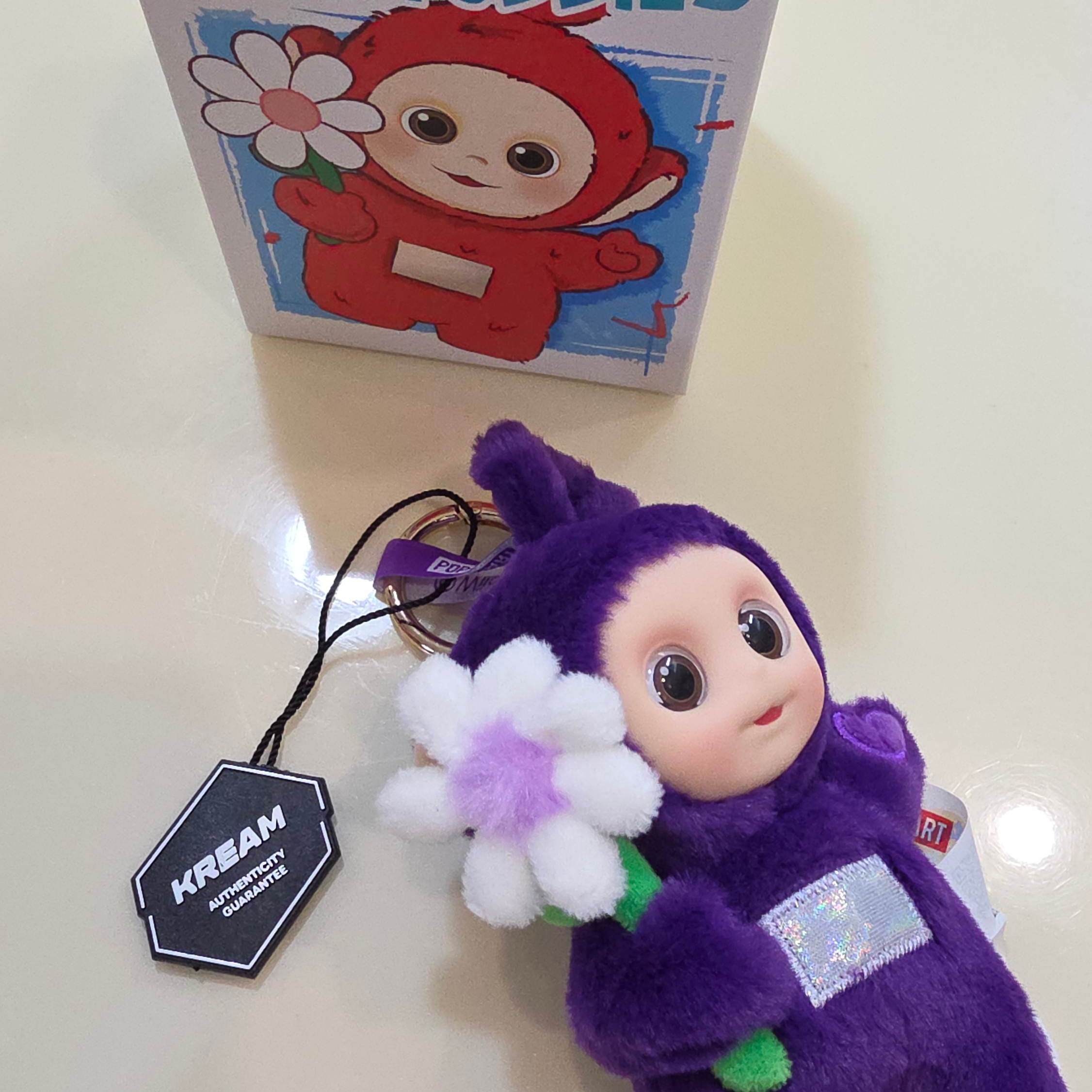 Pop Mart Teletubbies Say Hello Series Figures Sealed Case Tinky Winky's Chill Flower (Opened Case) 착용 스타일 - 1