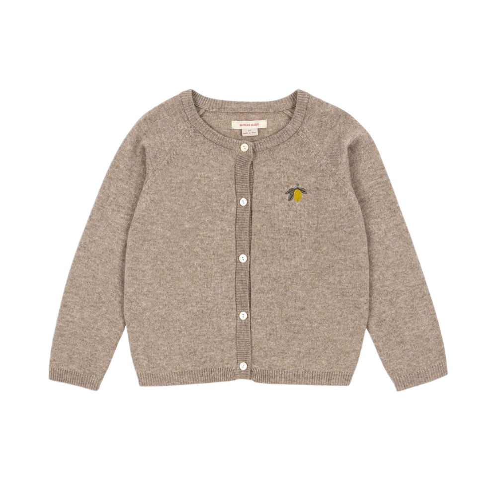 콩제슬래드 매튜 니트 가디건 레몬(Konges Sløjd Mattou Knit Cardigan Light Brown)