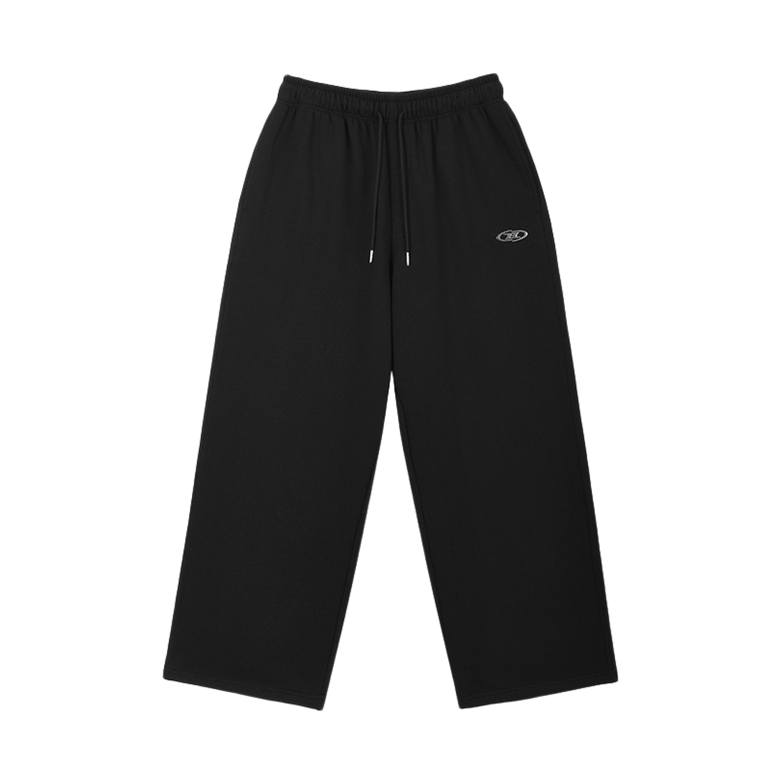 본투윈 크롬 B 플리스 세미 와이드 팬츠 블랙(BORN TO WIN Chrome B Fleece Semi Wide Pants Black)