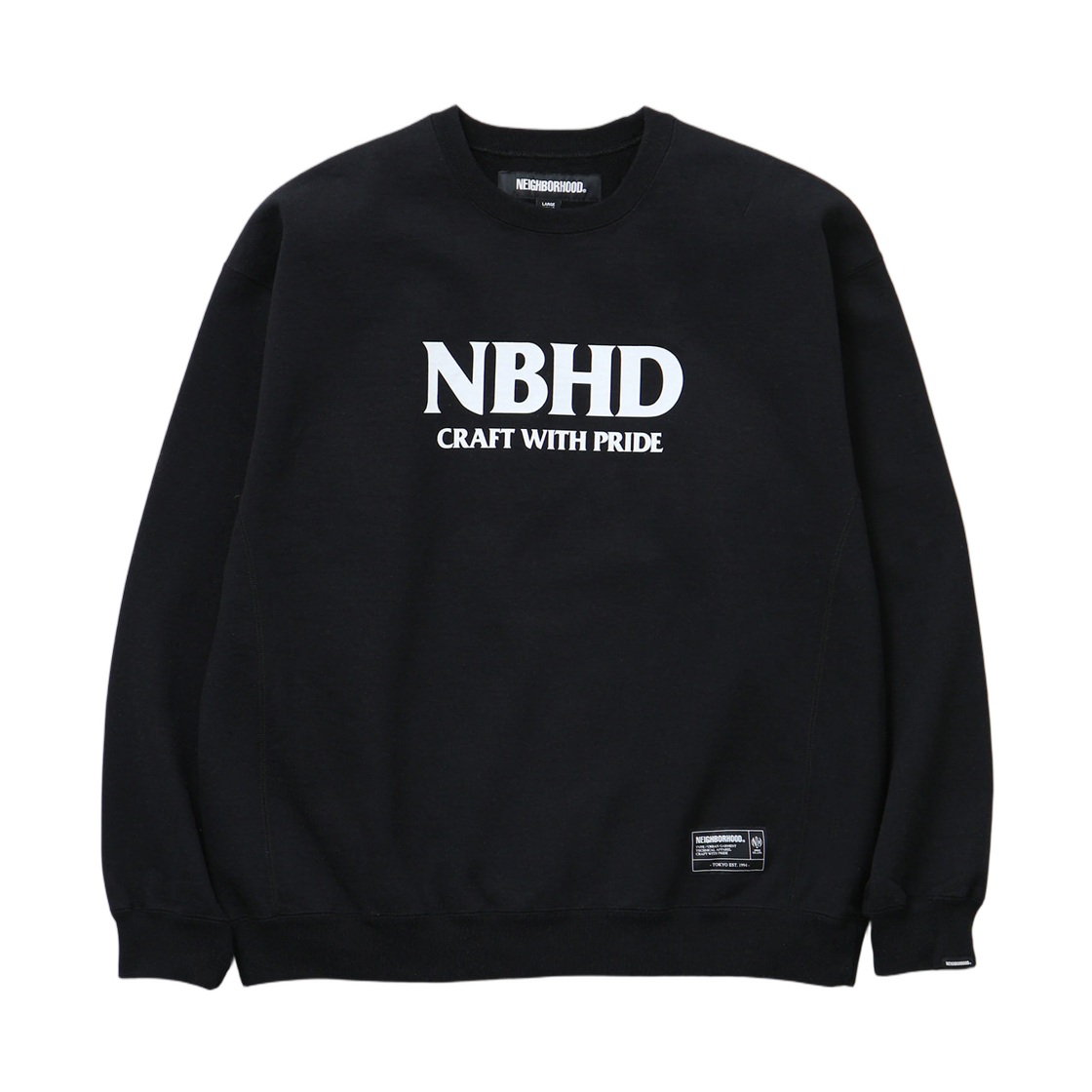 252UWNH-CSM01 Neighborhood Classic Sweat Shirt L/S Black