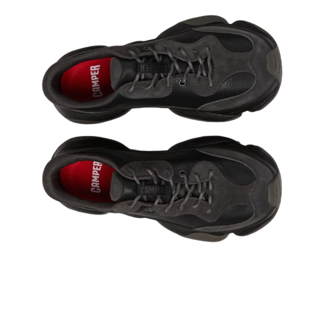 캠퍼 카스트 2 누벅 스니커즈 블랙 그레이(Camper Karst 2 Nubuck Sneakers Black Gray) - 2