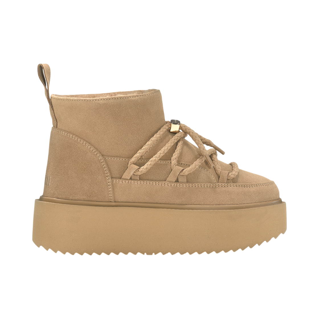 이누이키 여성 캐멀 클래식 로우 플랫폼 방한 부츠(INUIKII Women Camel Classic Low Platform Winter Boots)