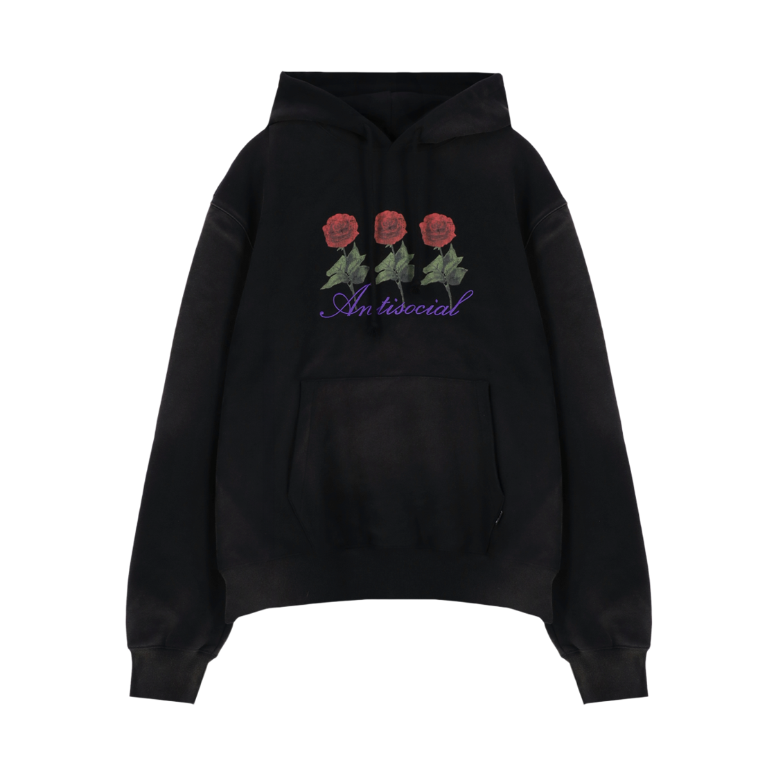 안티소셜소셜클럽 빈티지 플라워 후드 블랙(Anti Social Social Club Vintage Flower Hood/BLACK)