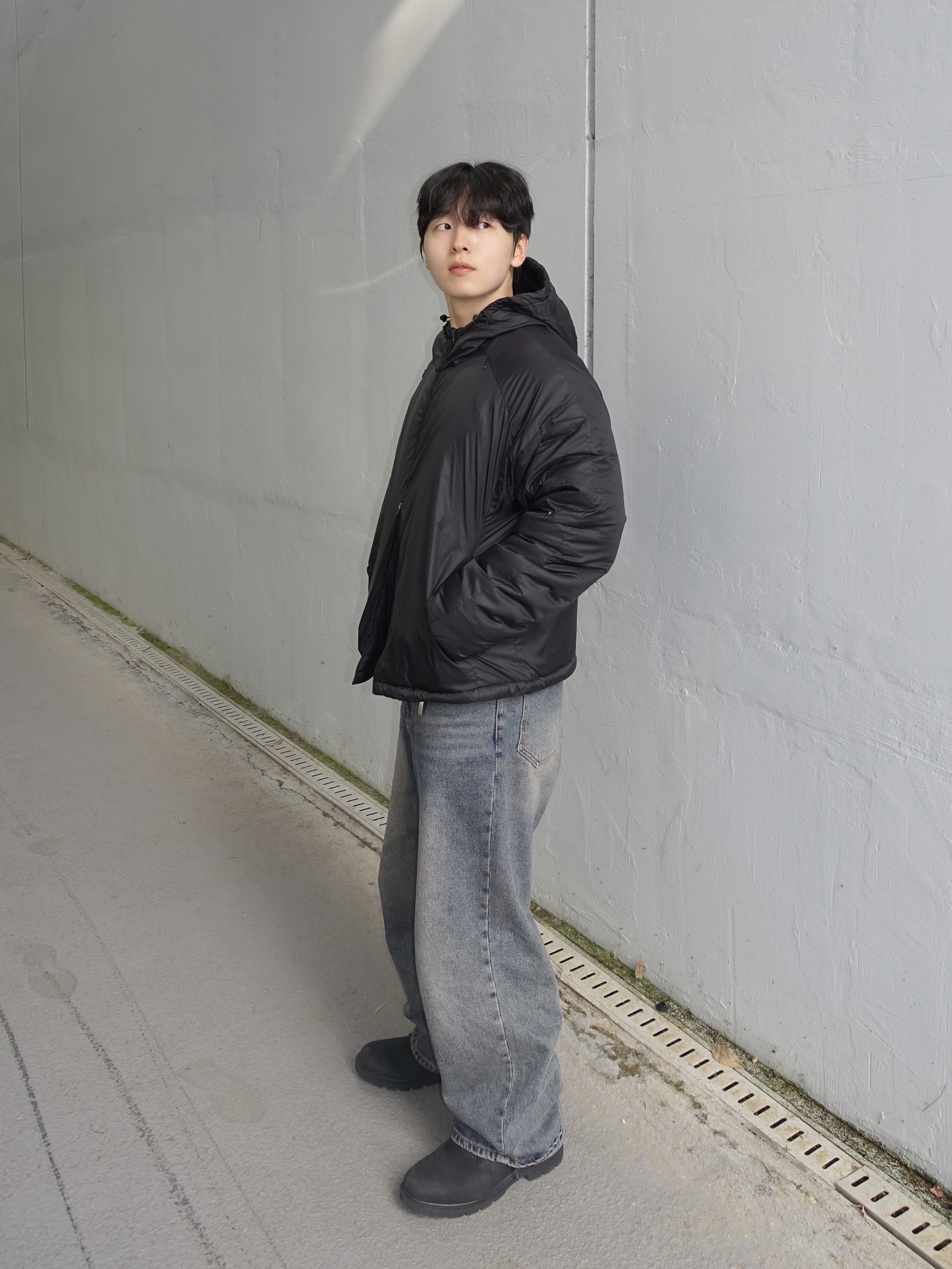 Timberland Premium 6 inch Waterproof Boot Black Nubuck - Wide 착용 스타일 - 4