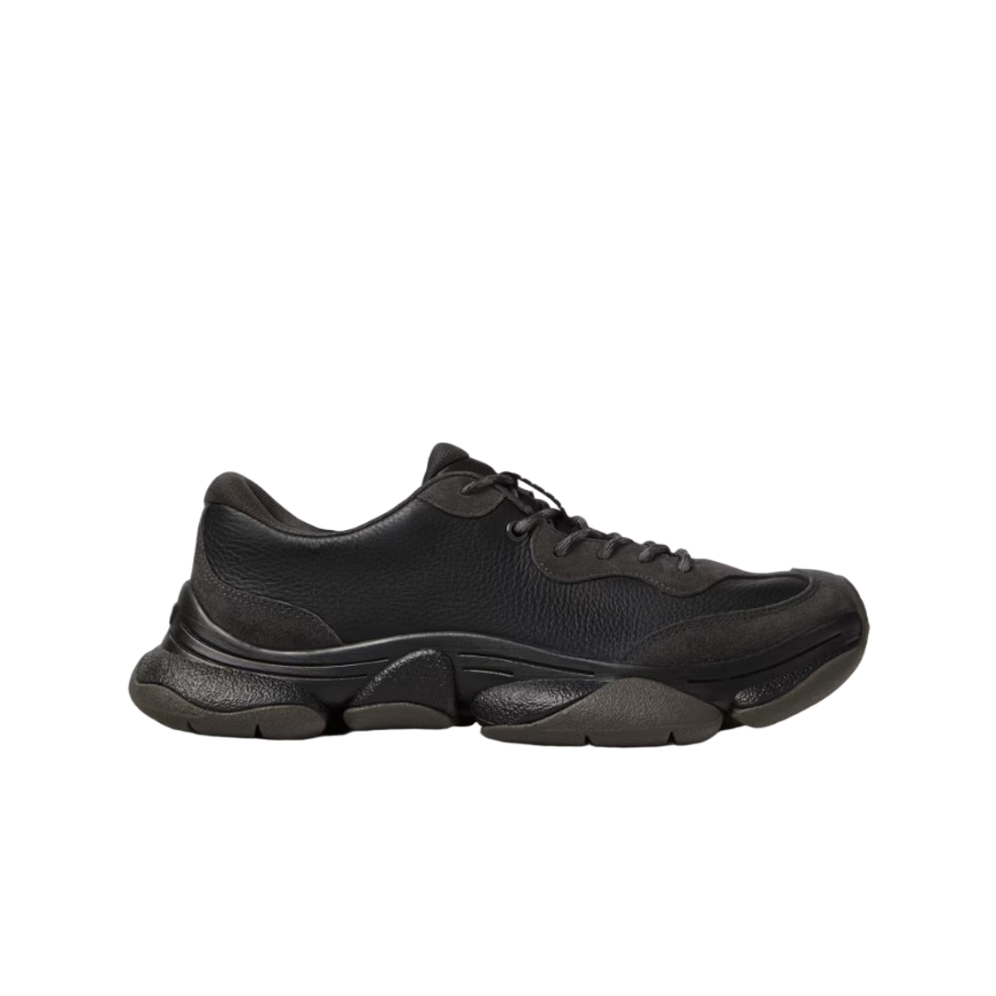캠퍼 카스트 2 누벅 스니커즈 블랙 그레이(Camper Karst 2 Nubuck Sneakers Black Gray) - 1
