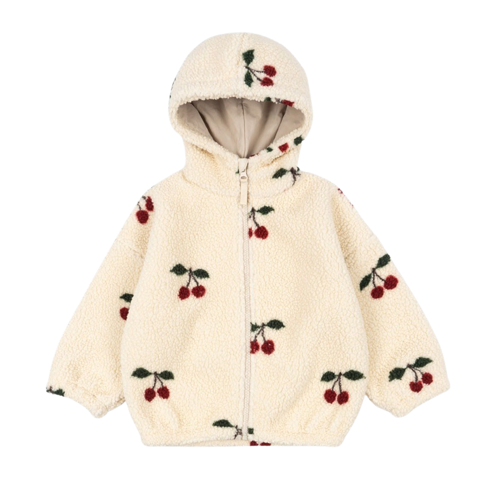 국내공식 콩제슬래드 조디 테디 후드 체리(Konges Sløjd Jody Teddy Hoodie Grs Ma Grande Cerise)