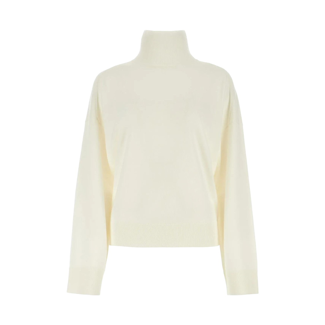 (W) 보테가 베네타 울 터틀넥 스웨터 초크((W) Bottega Veneta Wool Turtleneck Sweater Chalk)
