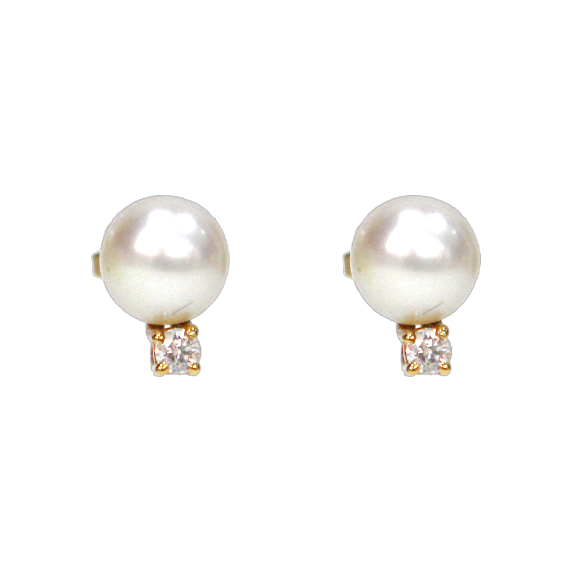 IT39AVARWBGD Tiffany & Co. 750 18K Pearl and Diamond Earrings C-B39892