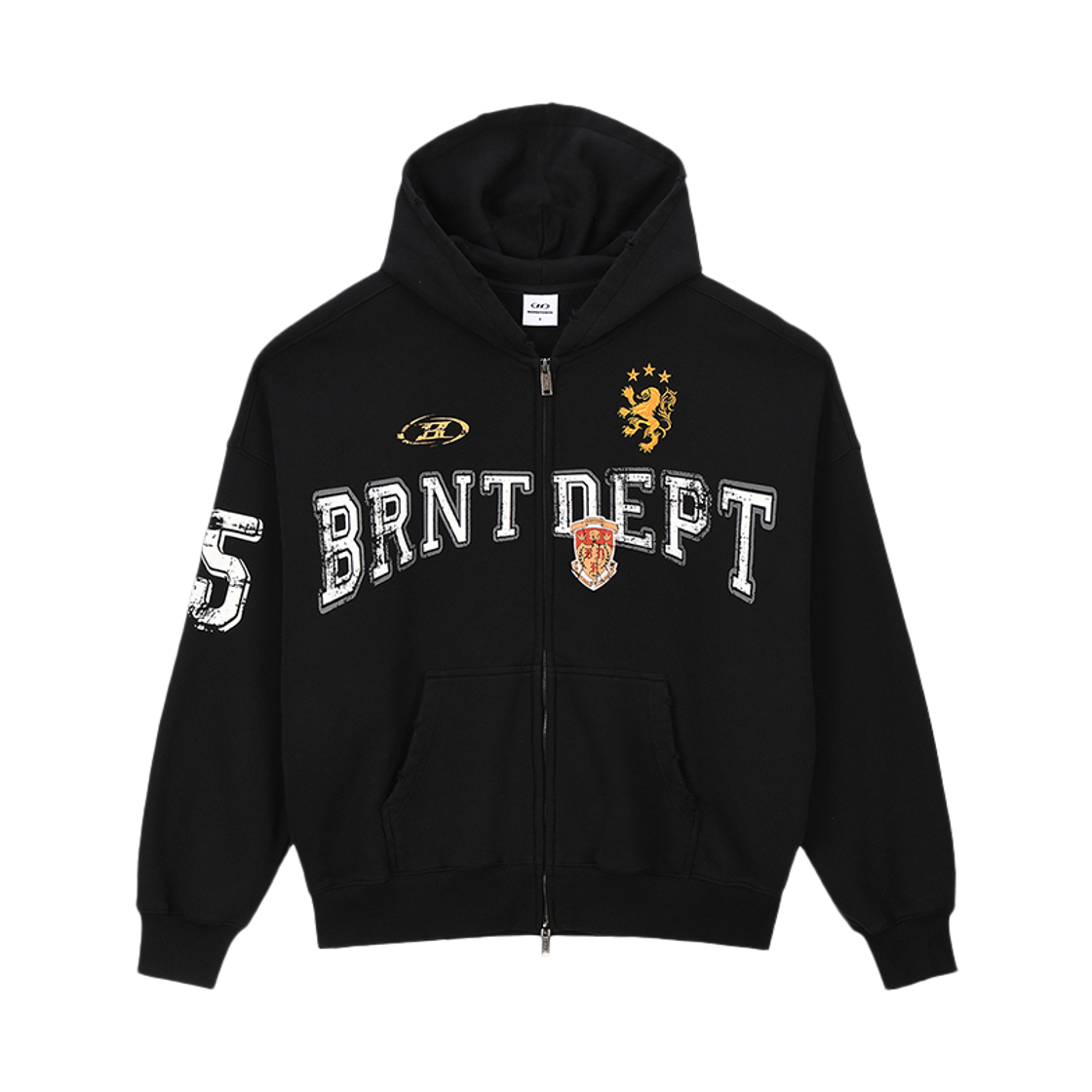 본투윈 헤리티지 심볼 B 후드집업 블랙(BORN TO WIN Heritage Symbol B Hoodie Zip-Up Black)