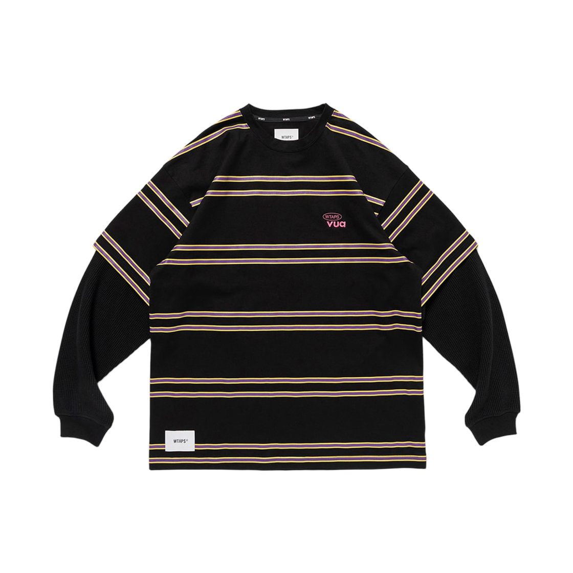 252ATDT-CSM20 WTAPS Sldr 02 Cotton L/S Black