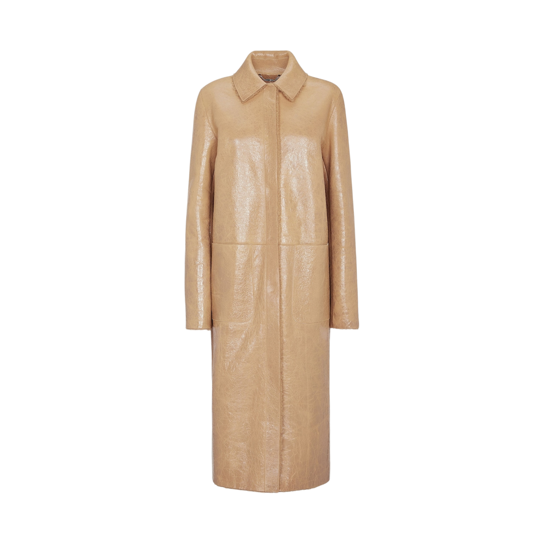 FM5378AONDF0F9J (W) Fendi Leather Jacket Beige