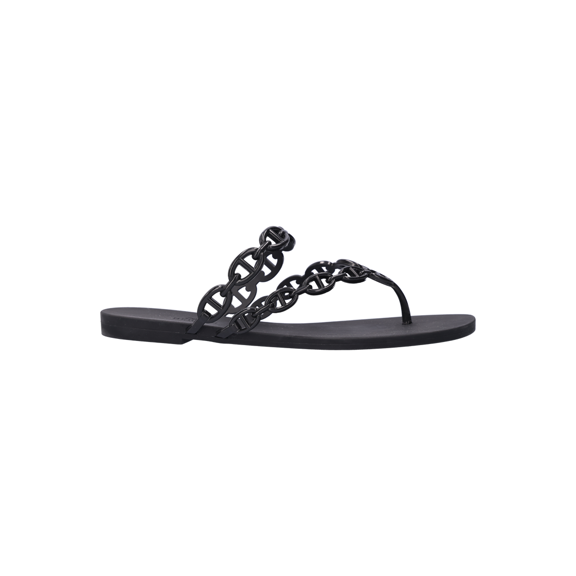IT8CJHGKOV5S Hermes H241051Z Island Sandals Rubber Noir 38e