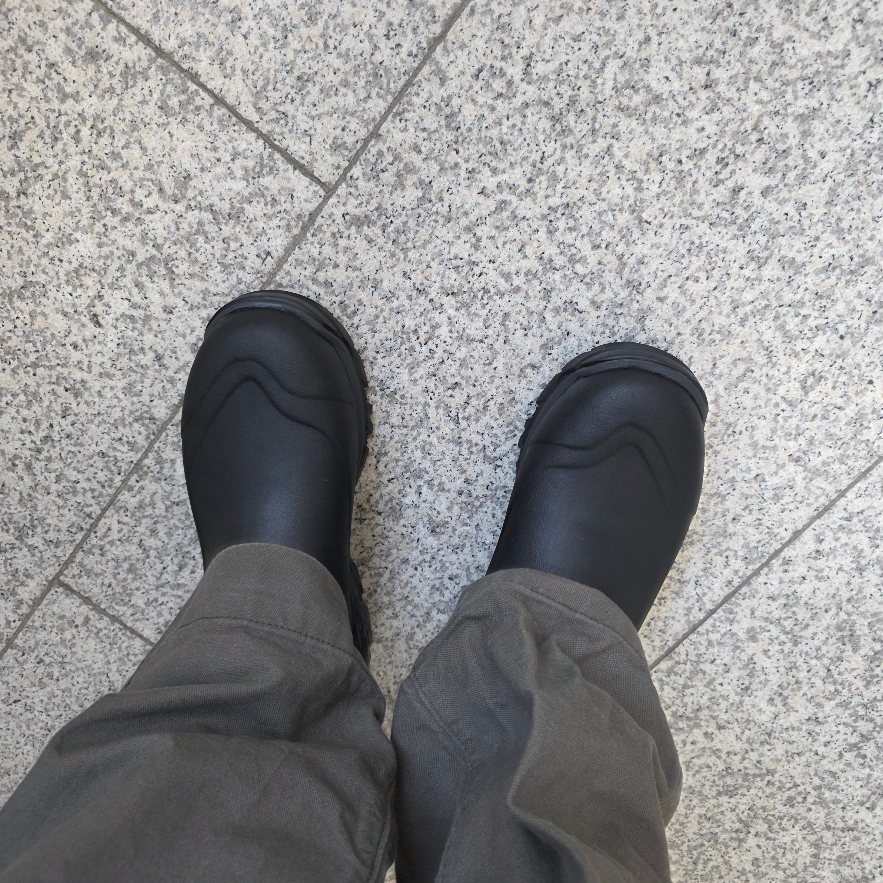 Muk Boots Men's Woody Ankle Boots Black 착용 스타일 - 1
