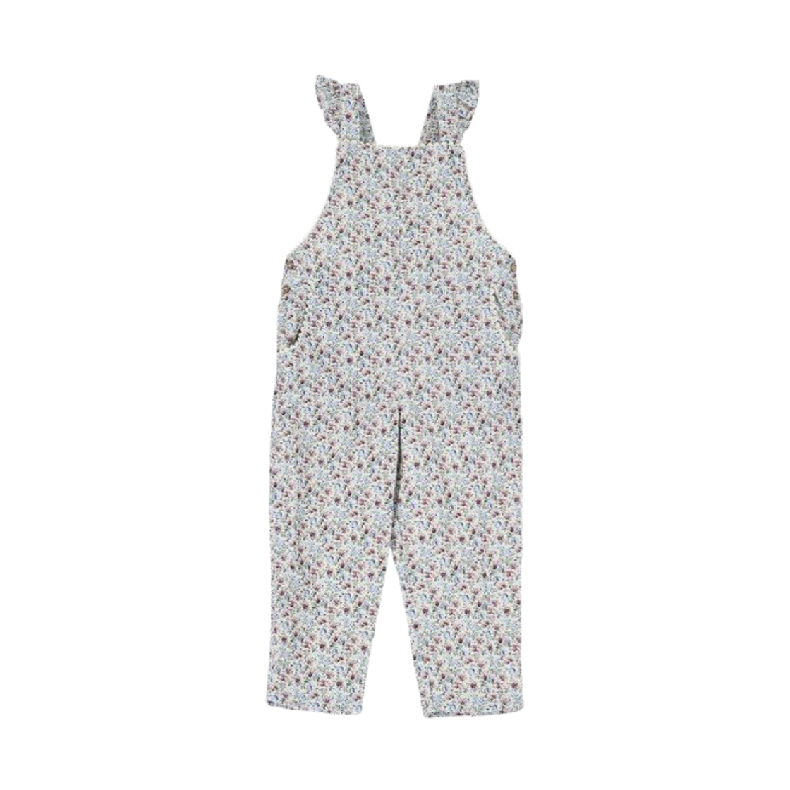 (키즈) 루이스 미샤  잔나 오버롤 서스펜더 팬츠 크림 레트로 팬지((Kids) Louise Misha Janna Overall Suspender Pants Cream Retro Pansy)