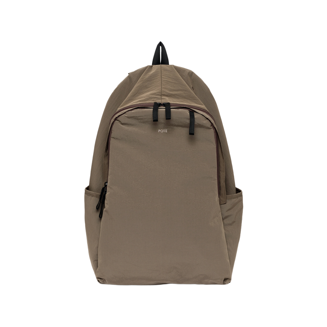 포테 0006 하이드슬롯 클래식 백팩(L) 모카(POTE 0006 HideSlot Classic Backpack (L) Mocha)