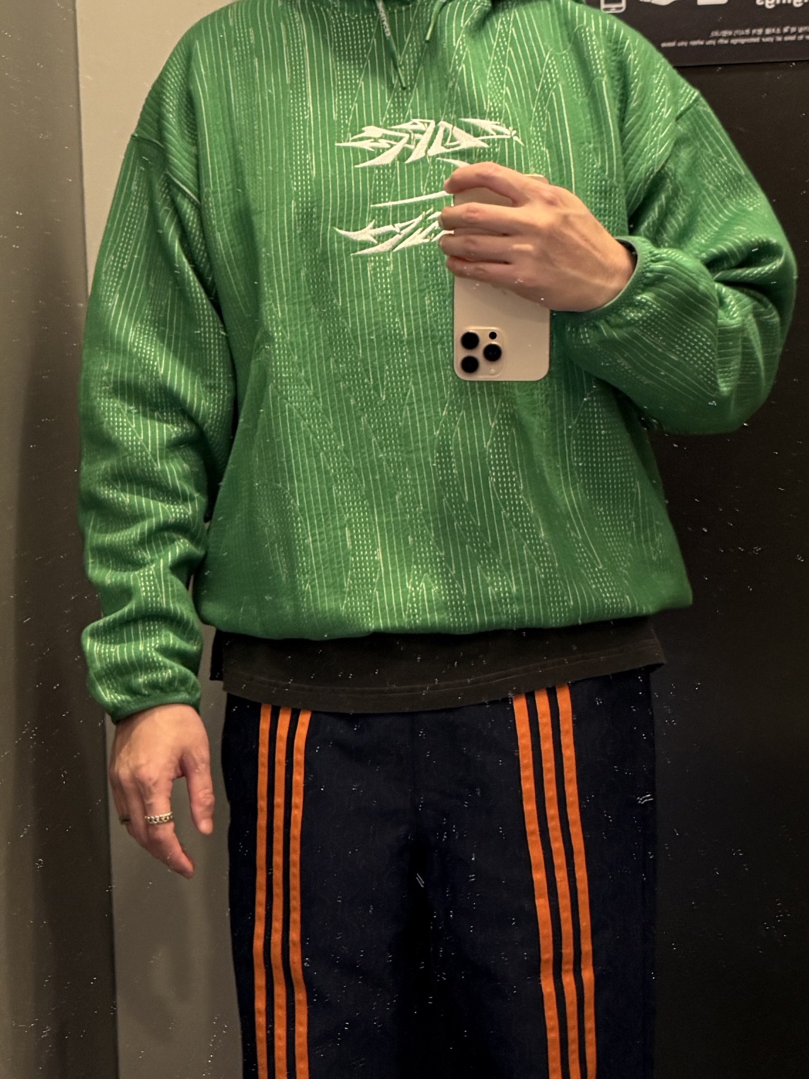 Nike x Off-White Engineered Hoodie Kelly Green - Asia 착용 스타일