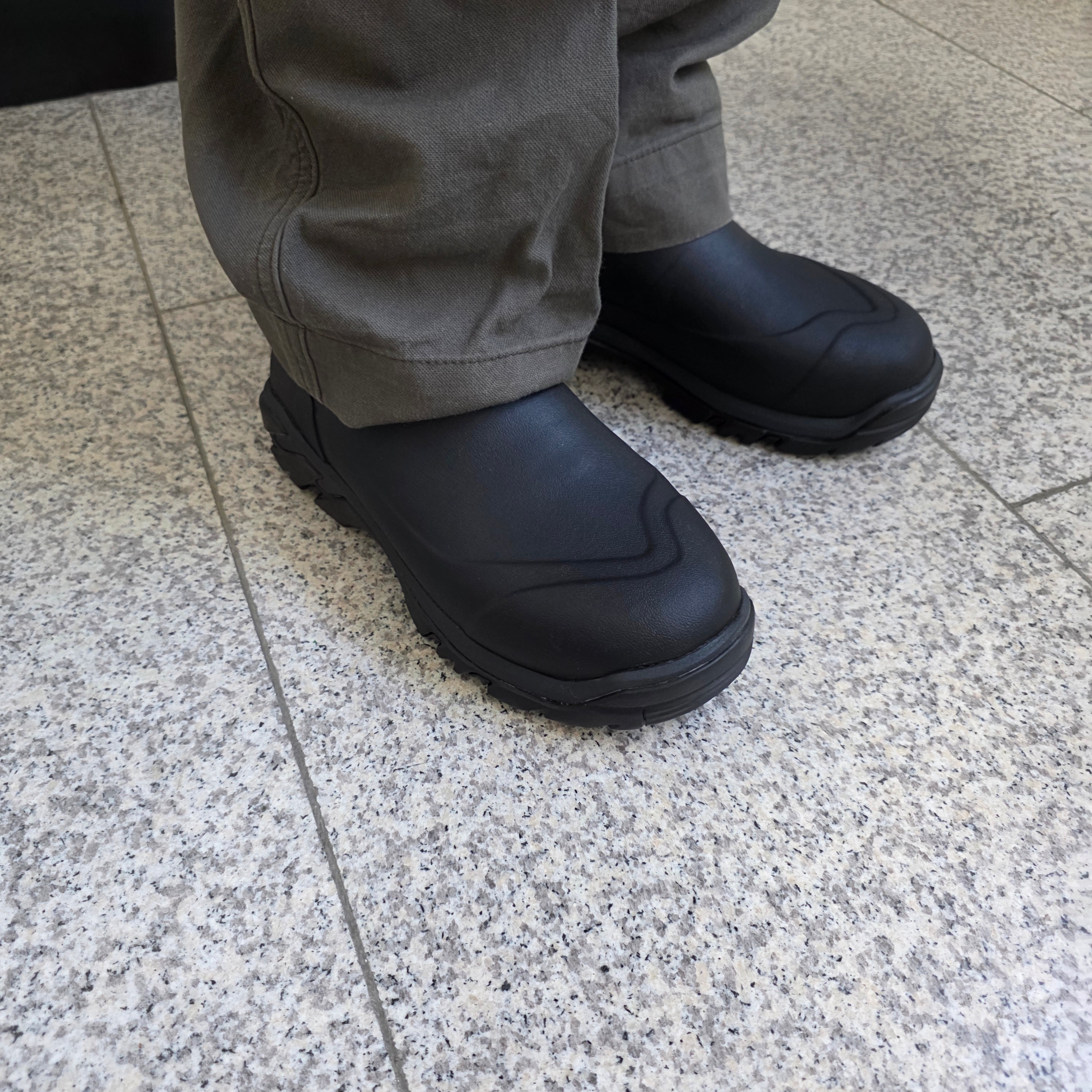 Muk Boots Men's Woody Ankle Boots Black 착용 스타일 - 2
